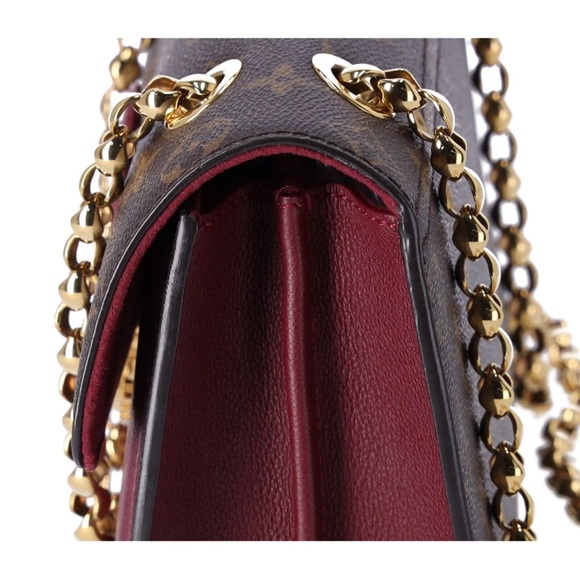 Louis Vuitton Victoire Chain Shoulder Bag Monogram Canvas M41732 Brown Raisin - Picture 3 of 9